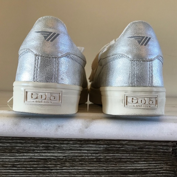 GOLA SILVER CHEETAH FUR SNEAKER - Picture 6 of 13